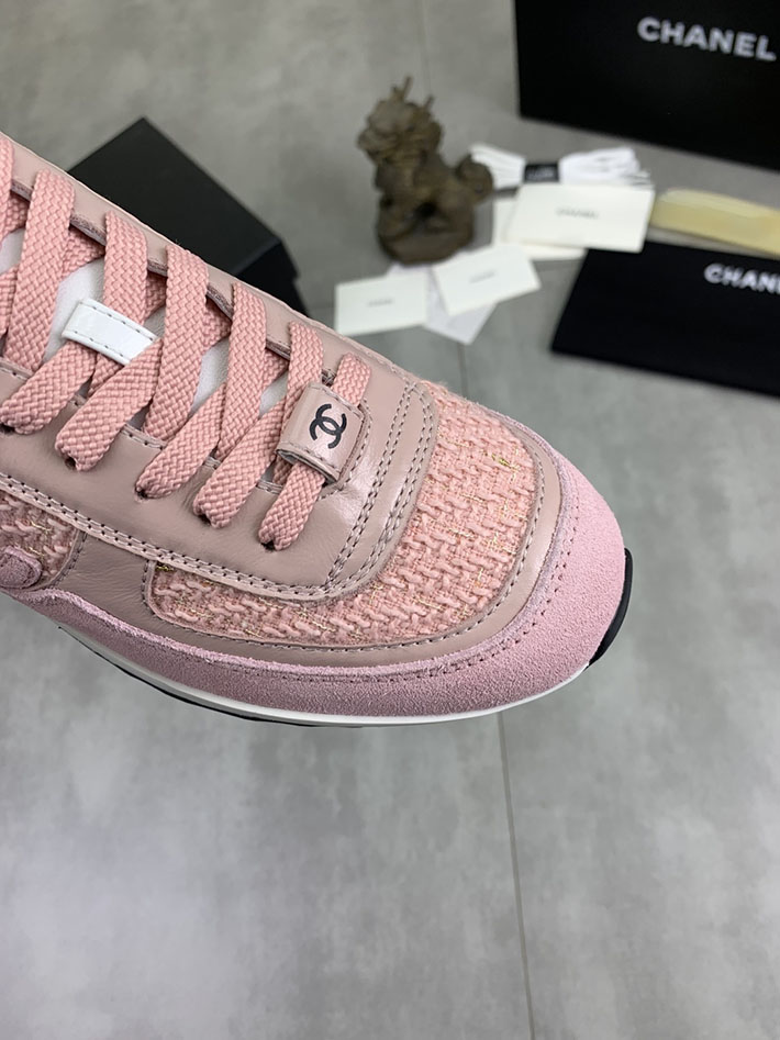 男女 兼用 最高級シャネルスーパーコピー CHANEL ココマーク ワッペンロゴ スエードレザー シャギーニット 2628129 シャネル スニーカー 定価 - 画像 (6)