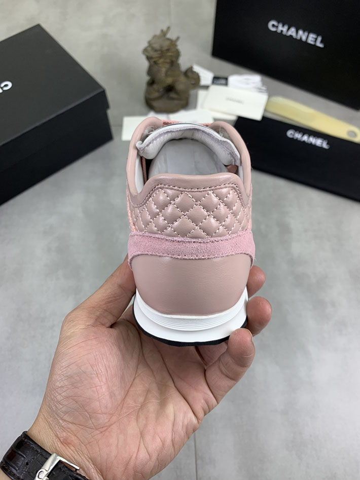 男女 兼用 最高級シャネルスーパーコピー CHANEL ココマーク ワッペンロゴ スエードレザー シャギーニット 2628129 シャネル スニーカー 定価 - 画像 (3)