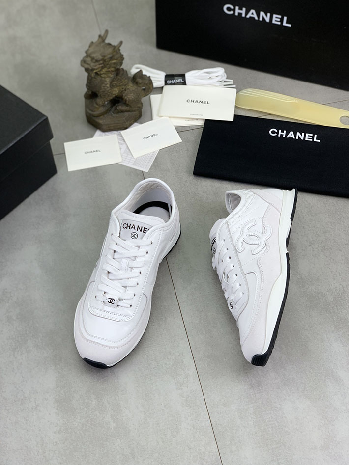 男女 兼用 最高級シャネルスーパーコピー CHANEL ココマーク ワッペンロゴ スエードレザー シャギーニット 2628130 スニーカー 芸能人 日本人 - 画像 (8)