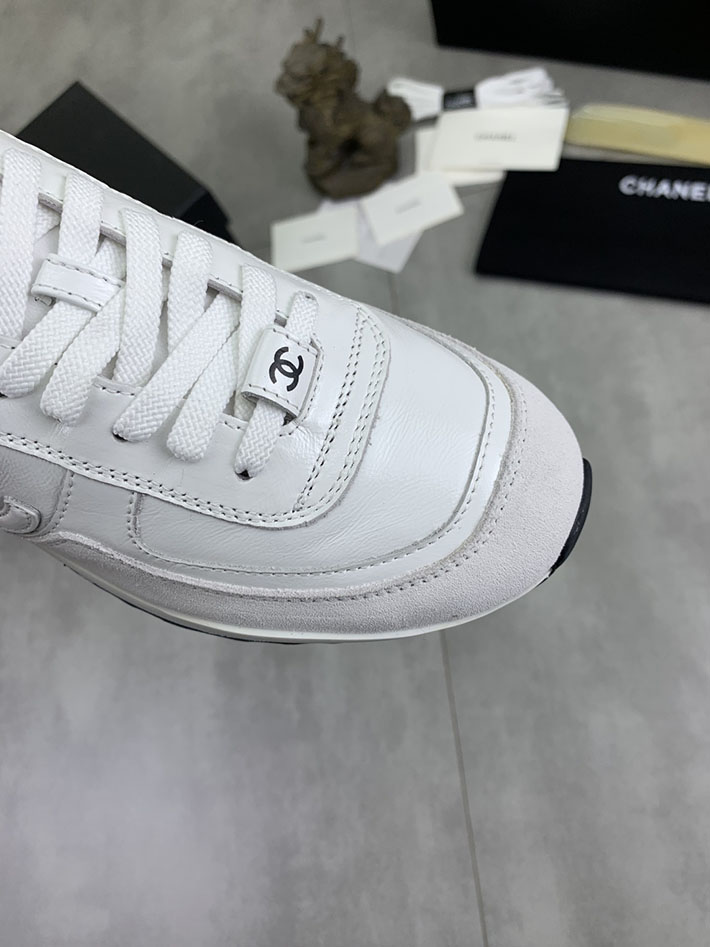男女 兼用 最高級シャネルスーパーコピー CHANEL ココマーク ワッペンロゴ スエードレザー シャギーニット 2628130 スニーカー 芸能人 日本人 - 画像 (6)