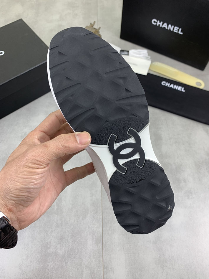 男女 兼用 最高級シャネルスーパーコピー CHANEL ココマーク ワッペンロゴ スエードレザー シャギーニット 2628130 スニーカー 芸能人 日本人 - 画像 (2)