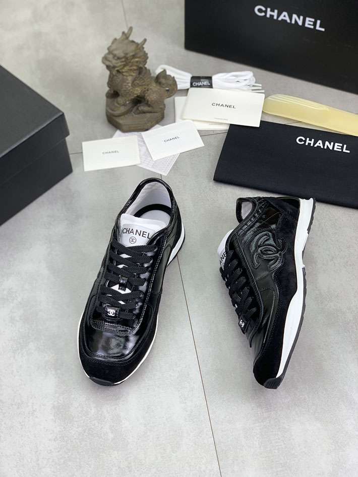 男女 兼用 最高級シャネルスーパーコピー CHANEL ココマーク ワッペンロゴ スエードレザー シャギーニット 2628131 海外 スニーカー 流行り メンズ - 画像 (8)