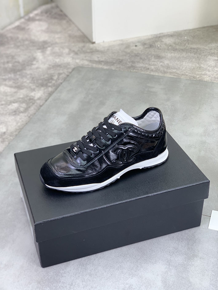 男女 兼用 最高級シャネルスーパーコピー CHANEL ココマーク ワッペンロゴ スエードレザー シャギーニット 2628131 海外 スニーカー 流行り メンズ - 画像 (7)