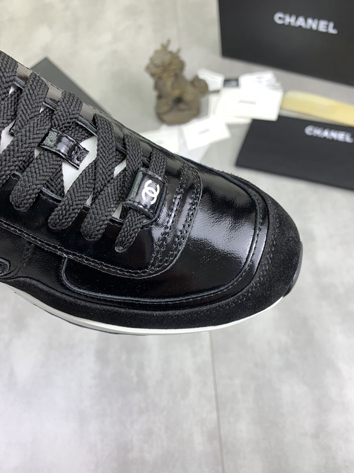男女 兼用 最高級シャネルスーパーコピー CHANEL ココマーク ワッペンロゴ スエードレザー シャギーニット 2628131 海外 スニーカー 流行り メンズ - 画像 (6)