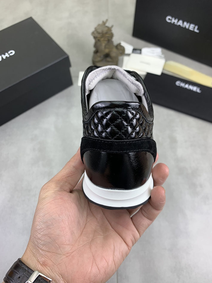男女 兼用 最高級シャネルスーパーコピー CHANEL ココマーク ワッペンロゴ スエードレザー シャギーニット 2628131 海外 スニーカー 流行り メンズ - 画像 (3)