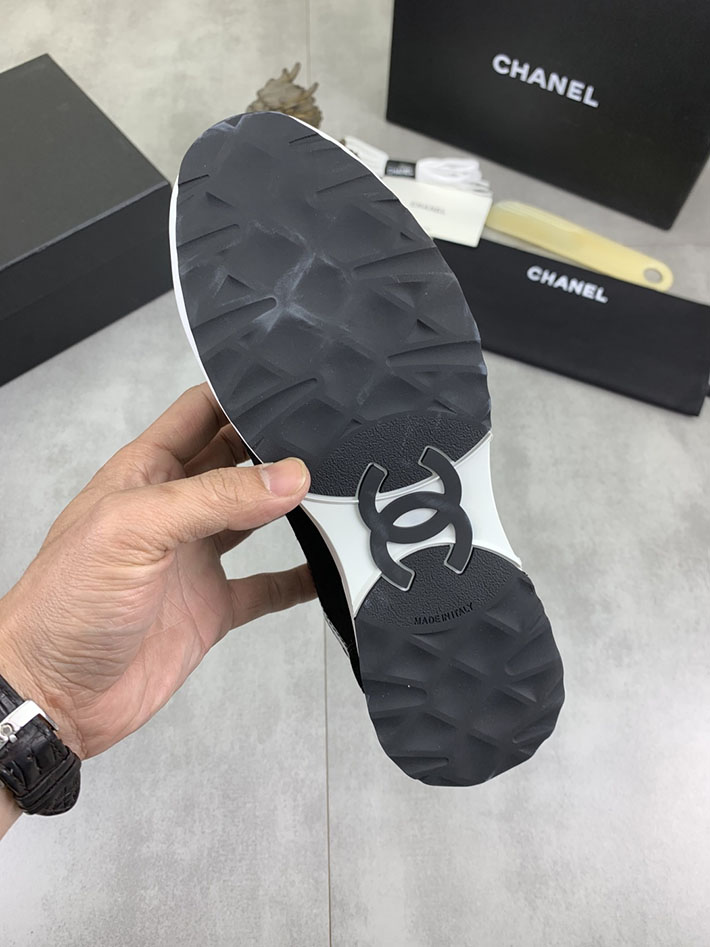 男女 兼用 最高級シャネルスーパーコピー CHANEL ココマーク ワッペンロゴ スエードレザー シャギーニット 2628131 海外 スニーカー 流行り メンズ - 画像 (2)