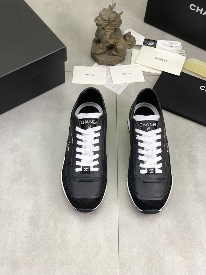 男女 兼用 最高級シャネルスーパーコピー CHANEL ココマーク ワッペンロゴ スエードレザー シャギーニット 2628133 海外 スニーカー 流行り レディース - 画像 (9)
