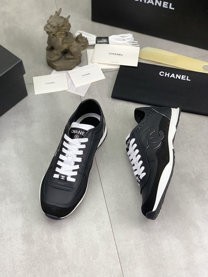 男女 兼用 最高級シャネルスーパーコピー CHANEL ココマーク ワッペンロゴ スエードレザー シャギーニット 2628133 海外 スニーカー 流行り レディース - 画像 (8)