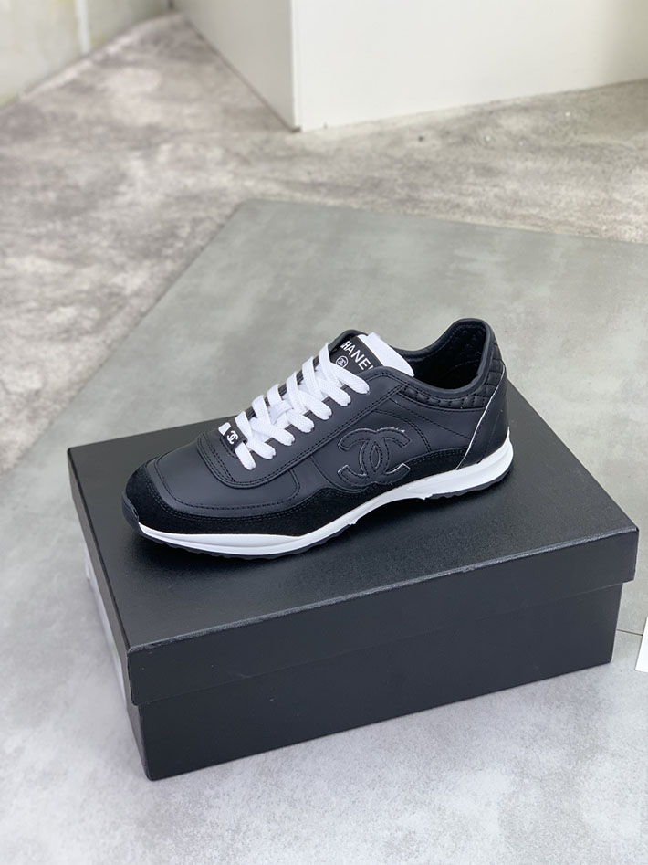 男女 兼用 最高級シャネルスーパーコピー CHANEL ココマーク ワッペンロゴ スエードレザー シャギーニット 2628133 海外 スニーカー 流行り レディース - 画像 (7)