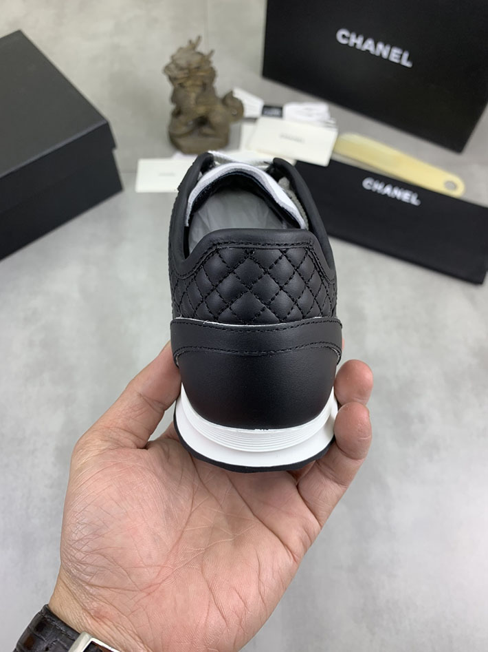 男女 兼用 最高級シャネルスーパーコピー CHANEL ココマーク ワッペンロゴ スエードレザー シャギーニット 2628133 海外 スニーカー 流行り レディース - 画像 (3)