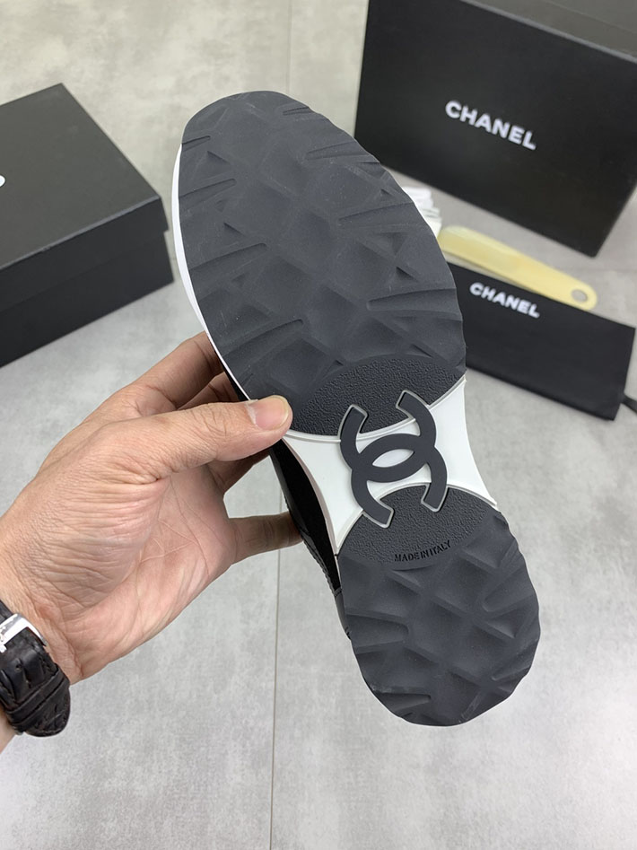 男女 兼用 最高級シャネルスーパーコピー CHANEL ココマーク ワッペンロゴ スエードレザー シャギーニット 2628133 海外 スニーカー 流行り レディース - 画像 (2)