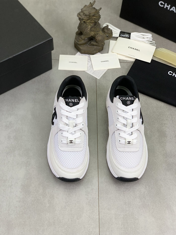 男女 兼用 最高級シャネルスーパーコピー CHANEL ココマーク ワッペンロゴ スエードレザー シャギーニット 2628134 芸能人 愛用スニーカー メンズ - 画像 (9)