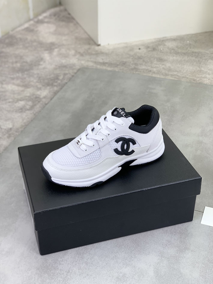 男女 兼用 最高級シャネルスーパーコピー CHANEL ココマーク ワッペンロゴ スエードレザー シャギーニット 2628134 芸能人 愛用スニーカー メンズ - 画像 (7)
