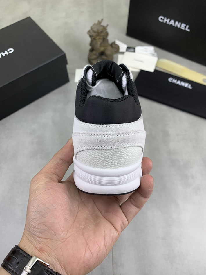男女 兼用 最高級シャネルスーパーコピー CHANEL ココマーク ワッペンロゴ スエードレザー シャギーニット 2628134 芸能人 愛用スニーカー メンズ - 画像 (3)
