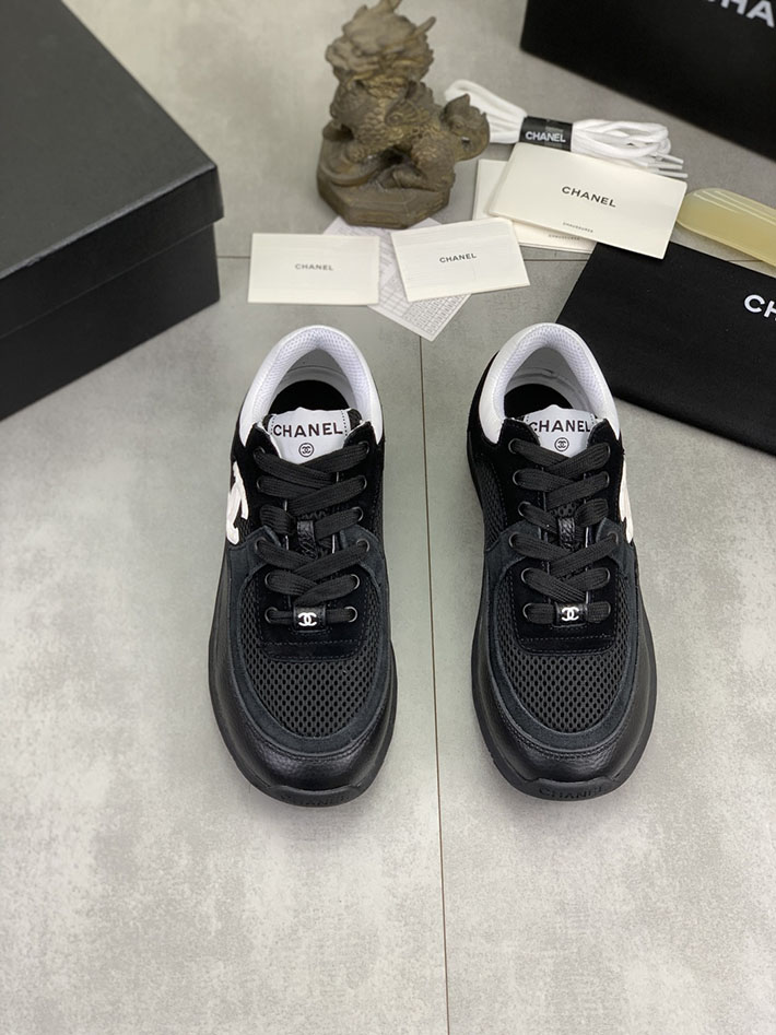 男女 兼用 最高級シャネルスーパーコピー CHANEL ココマーク ワッペンロゴ スエードレザー シャギーニット 2628135 スニーカー 芸能人 インスタ - 画像 (9)