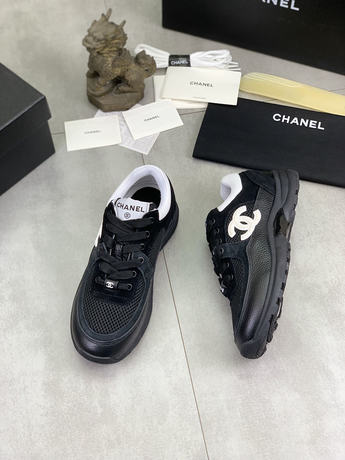 男女 兼用 最高級シャネルスーパーコピー CHANEL ココマーク ワッペンロゴ スエードレザー シャギーニット 2628135 スニーカー 芸能人 インスタ - 画像 (8)