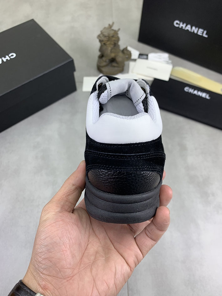 男女 兼用 最高級シャネルスーパーコピー CHANEL ココマーク ワッペンロゴ スエードレザー シャギーニット 2628135 スニーカー 芸能人 インスタ - 画像 (3)