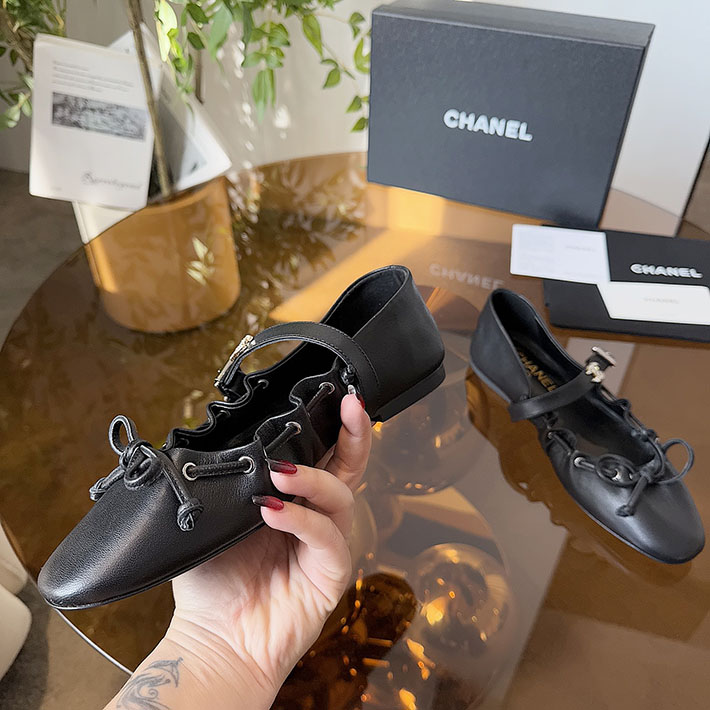 レディース 最高級シャネルスーパーコピー CHANEL メリージェーン パンプス 靴 レザー 2628136 シャネル パンプス バレリーナ - 画像 (9)