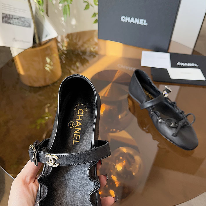 レディース 最高級シャネルスーパーコピー CHANEL メリージェーン パンプス 靴 レザー 2628136 シャネル パンプス バレリーナ - 画像 (8)