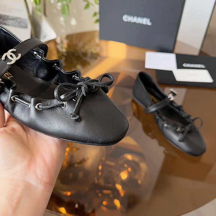 レディース 最高級シャネルスーパーコピー CHANEL メリージェーン パンプス 靴 レザー 2628136 シャネル パンプス バレリーナ - 画像 (7)