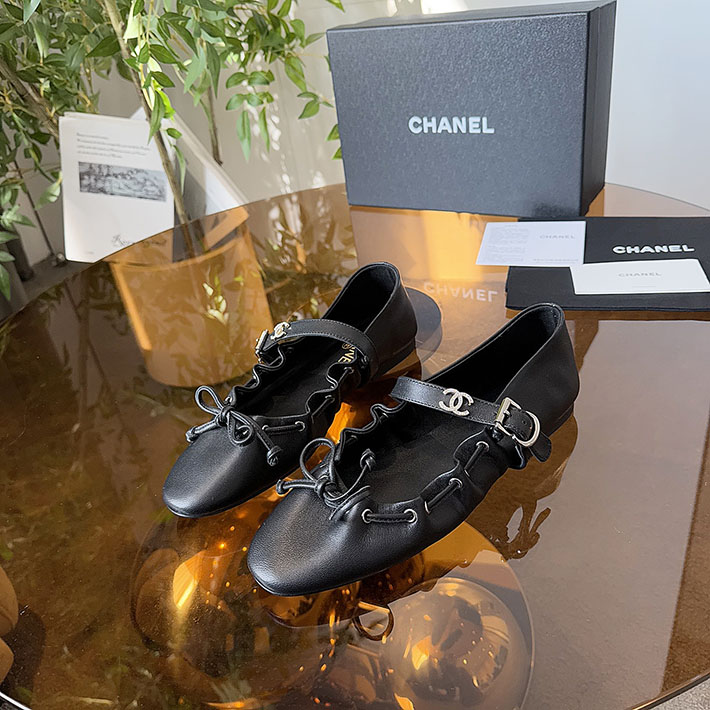 レディース 最高級シャネルスーパーコピー CHANEL メリージェーン パンプス 靴 レザー 2628136 シャネル パンプス バレリーナ - 画像 (6)