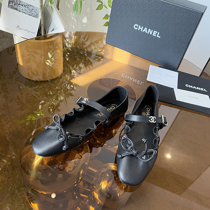 レディース 最高級シャネルスーパーコピー CHANEL メリージェーン パンプス 靴 レザー 2628136 シャネル パンプス バレリーナ - 画像 (5)