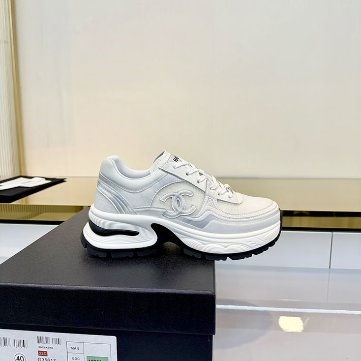 レディース 最高級シャネルスーパーコピー CHANEL スニーカー レースアップ ローカット ココマーク レザー 2628148 芸能人 愛用スニーカー レディース - 画像 (7)
