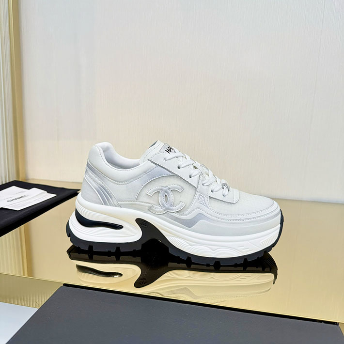 レディース 最高級シャネルスーパーコピー CHANEL スニーカー レースアップ ローカット ココマーク レザー 2628148 芸能人 愛用スニーカー レディース - 画像 (5)
