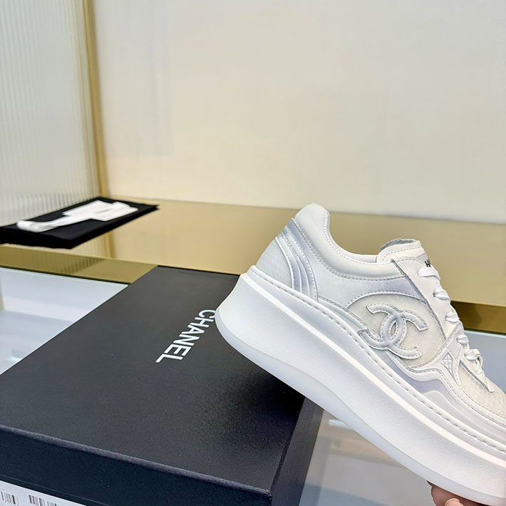 レディース 最高級シャネルスーパーコピー CHANEL スニーカー レースアップ ローカット ココマーク レザー 2628150 ハイブランドスニーカー レディース 人気 - 画像 (3)
