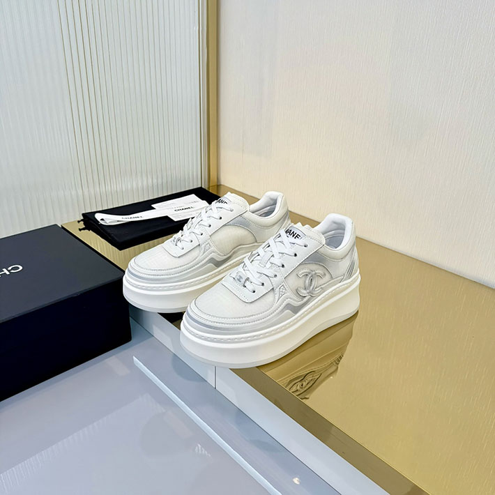 レディース 最高級シャネルスーパーコピー CHANEL スニーカー レースアップ ローカット ココマーク レザー 2628150 ハイブランドスニーカー レディース 人気 - 画像 (7)