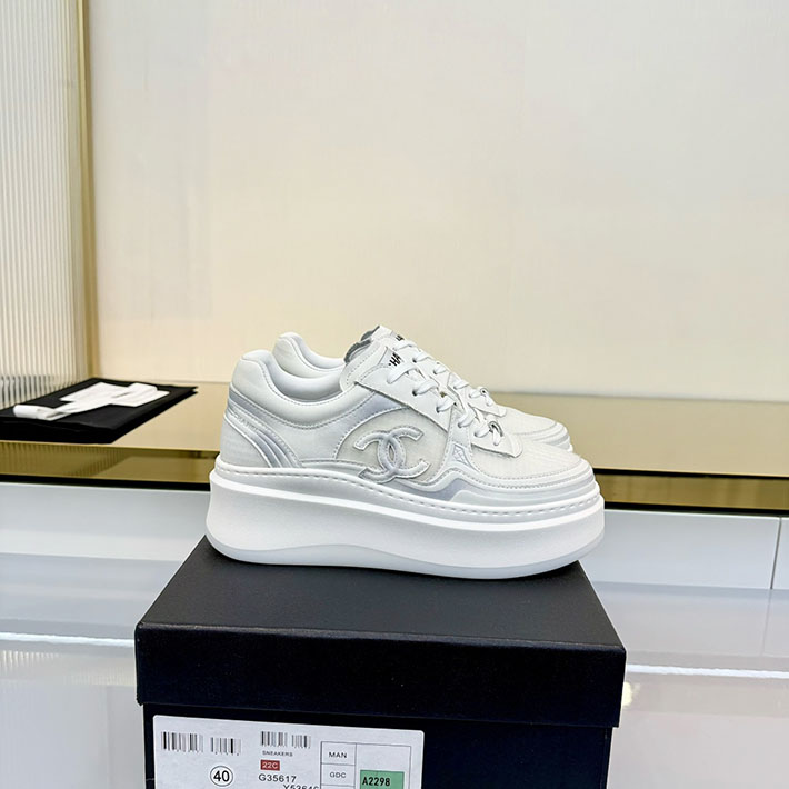 レディース 最高級シャネルスーパーコピー CHANEL スニーカー レースアップ ローカット ココマーク レザー 2628150 ハイブランドスニーカー レディース 人気 - 画像 (6)