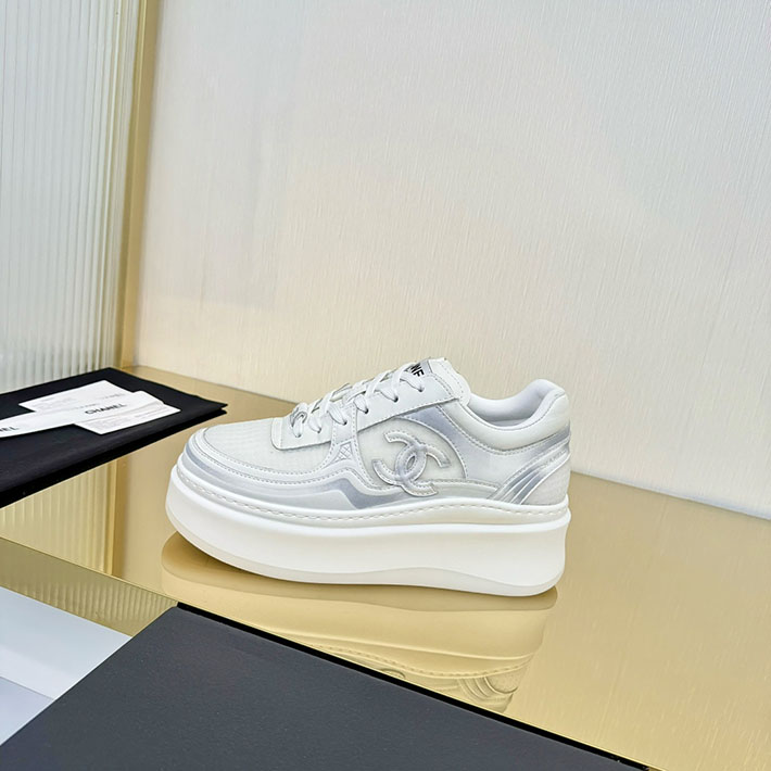 レディース 最高級シャネルスーパーコピー CHANEL スニーカー レースアップ ローカット ココマーク レザー 2628150 ハイブランドスニーカー レディース 人気 - 画像 (5)