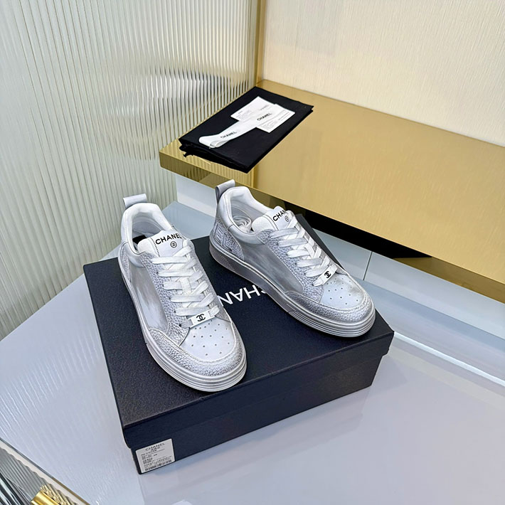 レディース 最高級シャネルスーパーコピー CHANEL スニーカー レースアップ ローカット ココマーク レザー 2628154 スニーカー 可愛い 歩きやすい - 画像 (9)