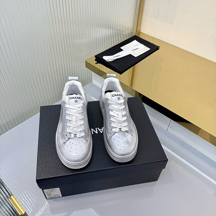 レディース 最高級シャネルスーパーコピー CHANEL スニーカー レースアップ ローカット ココマーク レザー 2628154 スニーカー 可愛い 歩きやすい - 画像 (8)