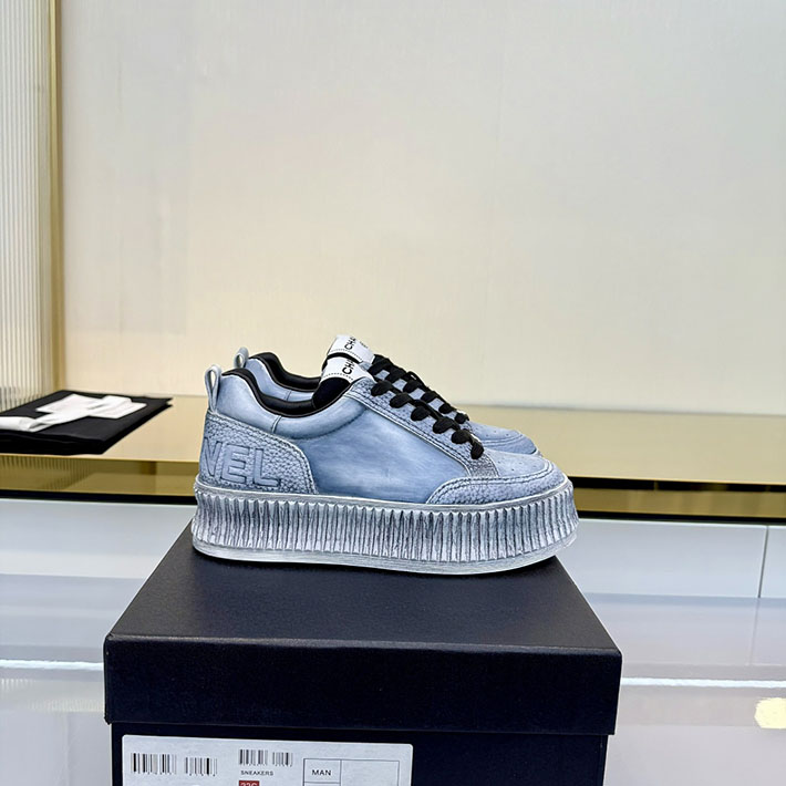 レディース 最高級シャネルスーパーコピー CHANEL スニーカー レースアップ ローカット ココマーク レザー 2628155 大人可愛い スニーカーブランド - 画像 (6)