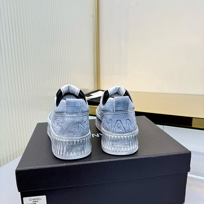 レディース 最高級シャネルスーパーコピー CHANEL スニーカー レースアップ ローカット ココマーク レザー 2628155 大人可愛い スニーカーブランド - 画像 (2)