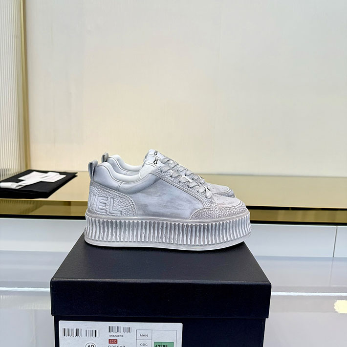 レディース 最高級シャネルスーパーコピー CHANEL スニーカー レースアップ ローカット ココマーク レザー 2628156 流行り の スニーカー レディース 2026 - 画像 (9)