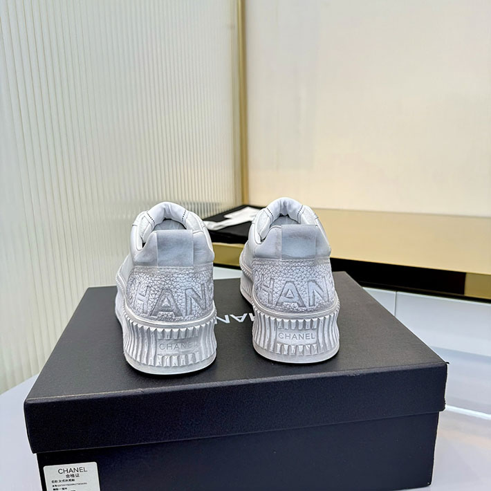 レディース 最高級シャネルスーパーコピー CHANEL スニーカー レースアップ ローカット ココマーク レザー 2628156 流行り の スニーカー レディース 2026 - 画像 (5)