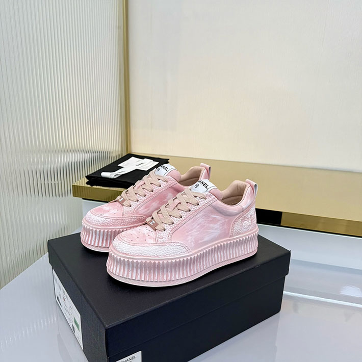 レディース 最高級シャネルスーパーコピー CHANEL スニーカー レースアップ ローカット ココマーク レザー 2628157 おしゃれな 人 スニーカー レディース - 画像 (8)