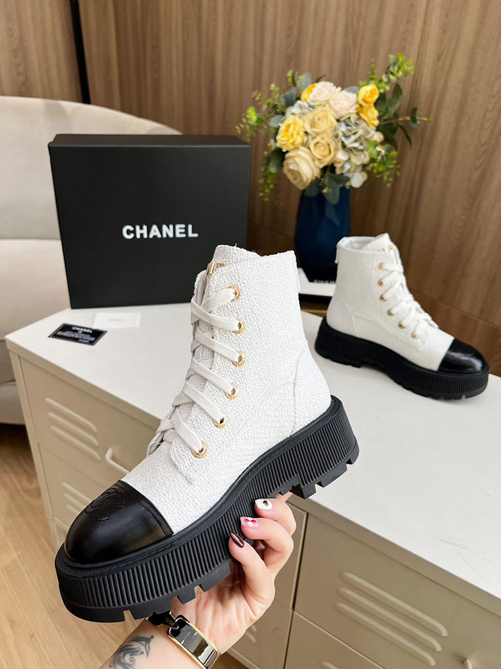 最高級シャネルスーパーコピー CHANEL ショートブーツ マトラッセ ココマーク ベルベット デニム 2628164 CHANEL ブーツ 公式 - 画像 (9)