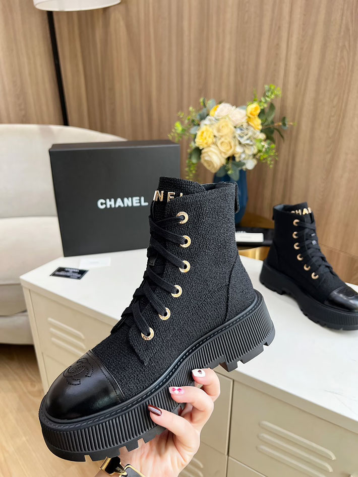 最高級シャネルスーパーコピー CHANEL ショートブーツ マトラッセ ココマーク ベルベット デニム 2628165 シャネル ブーツ 新作 - 画像 (9)