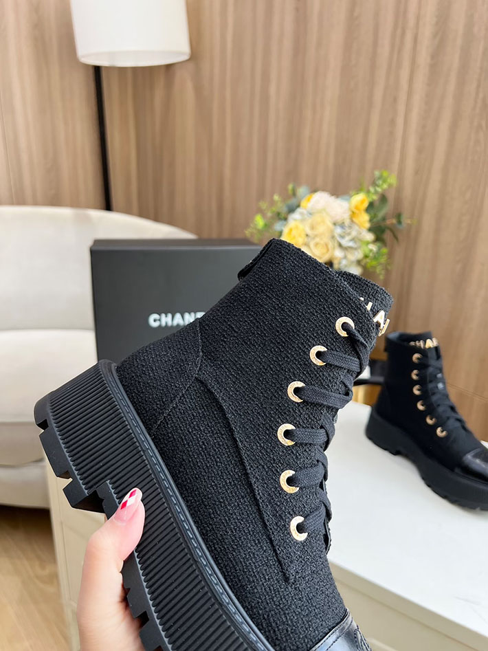 最高級シャネルスーパーコピー CHANEL ショートブーツ マトラッセ ココマーク ベルベット デニム 2628165 シャネル ブーツ 新作 - 画像 (7)
