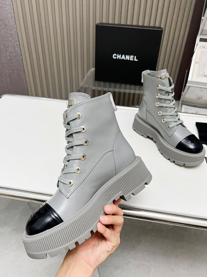 最高級シャネルスーパーコピー CHANEL ショートブーツ マトラッセ ココマーク ベルベット デニム 2628166 Chanel ショート ブーツ レディース - 画像 (9)