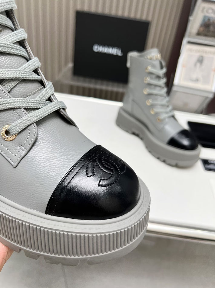 最高級シャネルスーパーコピー CHANEL ショートブーツ マトラッセ ココマーク ベルベット デニム 2628166 Chanel ショート ブーツ レディース - 画像 (7)