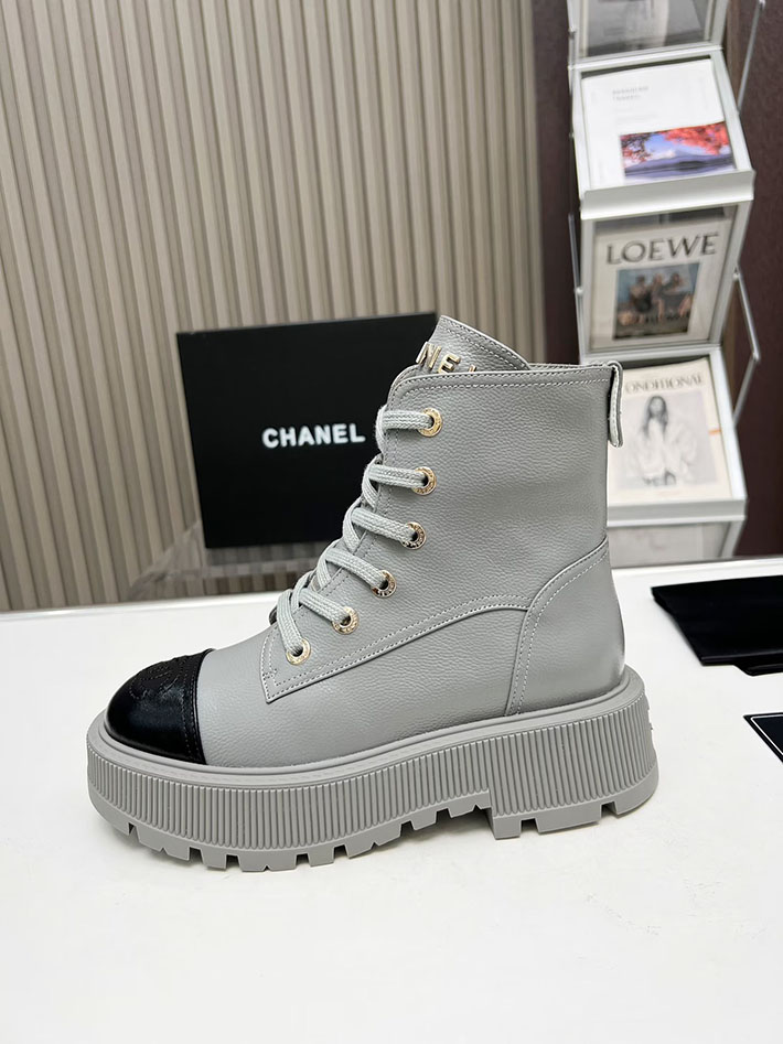 最高級シャネルスーパーコピー CHANEL ショートブーツ マトラッセ ココマーク ベルベット デニム 2628166 Chanel ショート ブーツ レディース - 画像 (5)
