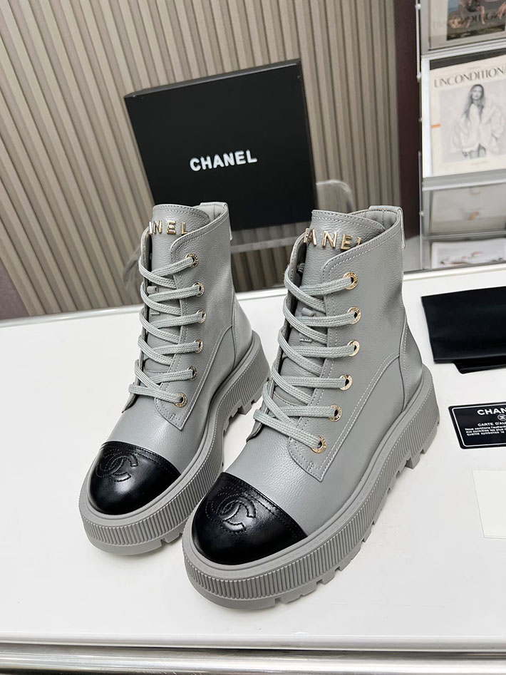 最高級シャネルスーパーコピー CHANEL ショートブーツ マトラッセ ココマーク ベルベット デニム 2628166 Chanel ショート ブーツ レディース - 画像 (3)