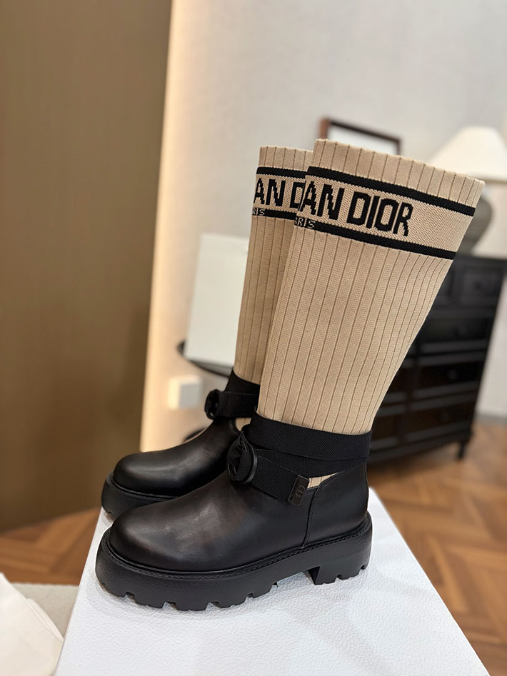 最高級ディオールスーパーコピー Dior Stivaletto D-Major ショートブーツ 2628170 ディオール ムートン ブーツ - 画像 (3)
