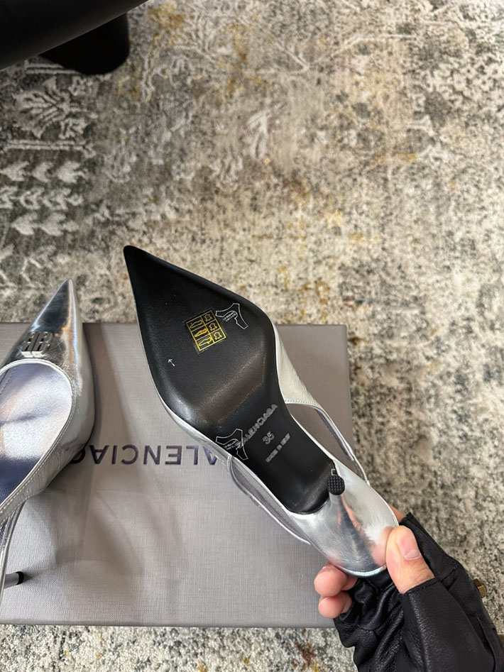 最高級バレンシアガスーパーコピー BALENCIAGA アベニューパラッツォ サテンパンプス シューズ 2628185 バレンシアガ ヒール - 画像 (8)