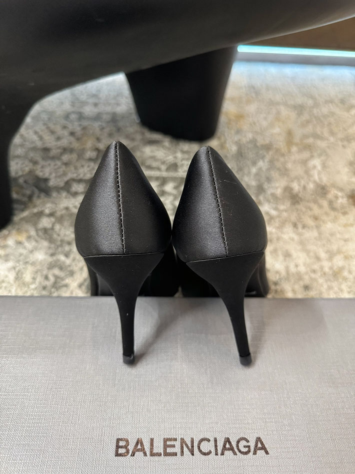 最高級バレンシアガスーパーコピー BALENCIAGA パンプス スエード調 ポインテッドトゥ ハイヒール 2628190 バレンシアガ パンプス リボン - 画像 (6)