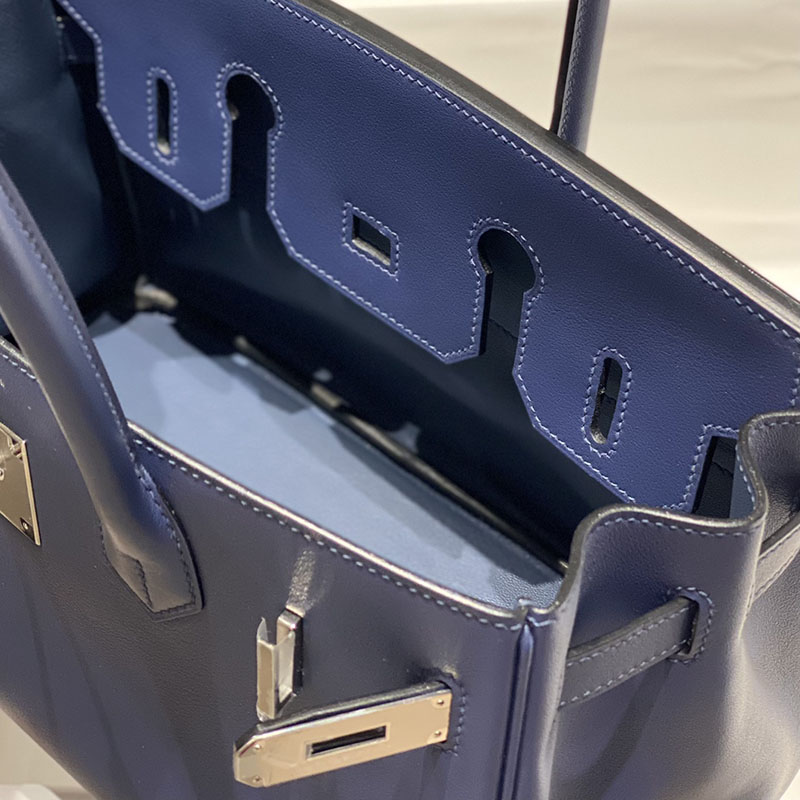HERMES バーキンショルダーライト 29 Shoulder birkin ディープブルー スイフト シルバー金具 2627394 ショルダーバーキン29 定価 - 画像 (2)